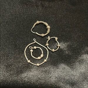 Elegant Silver Hoop Earrings